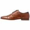 Pier One Leather - Smart Lace-Ups - Cognac
