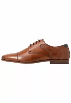 Pier One Leather - Smart Lace-Ups - Cognac
