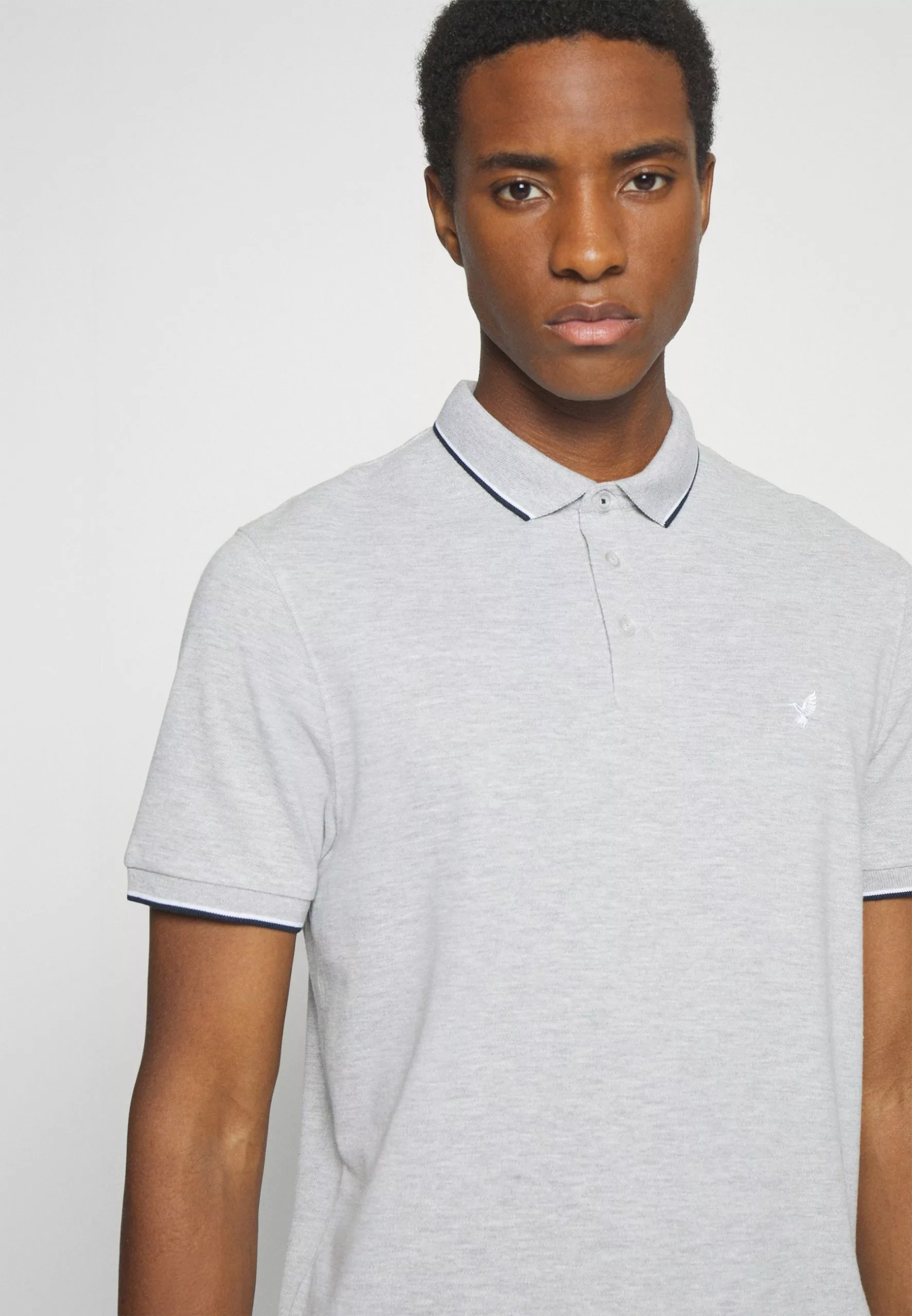 Pier One 2 Pack - Polo Shirt - Light Grey/Dark Blue 5 Pier One 2 Pack - Polo Shirt - Light Grey/Dark Blue - Image 5