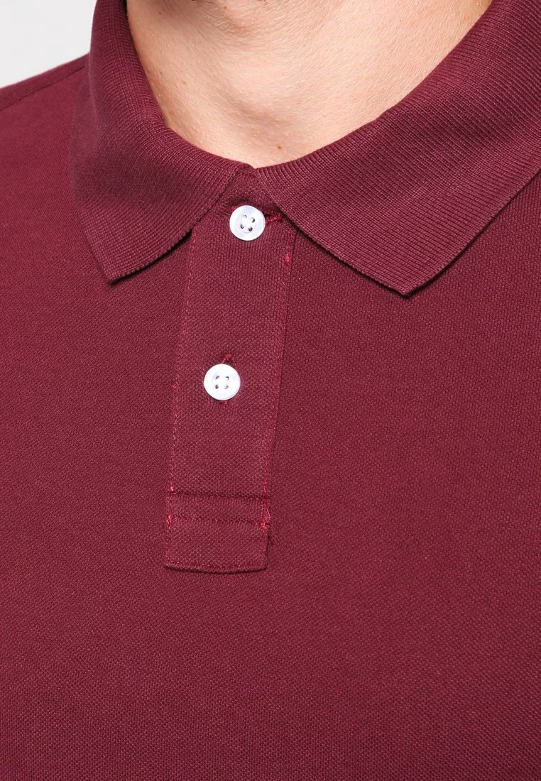 Pier One Basic - Polo Shirt - Bordeaux 4 Pier One Basic - Polo Shirt - Bordeaux - Image 4