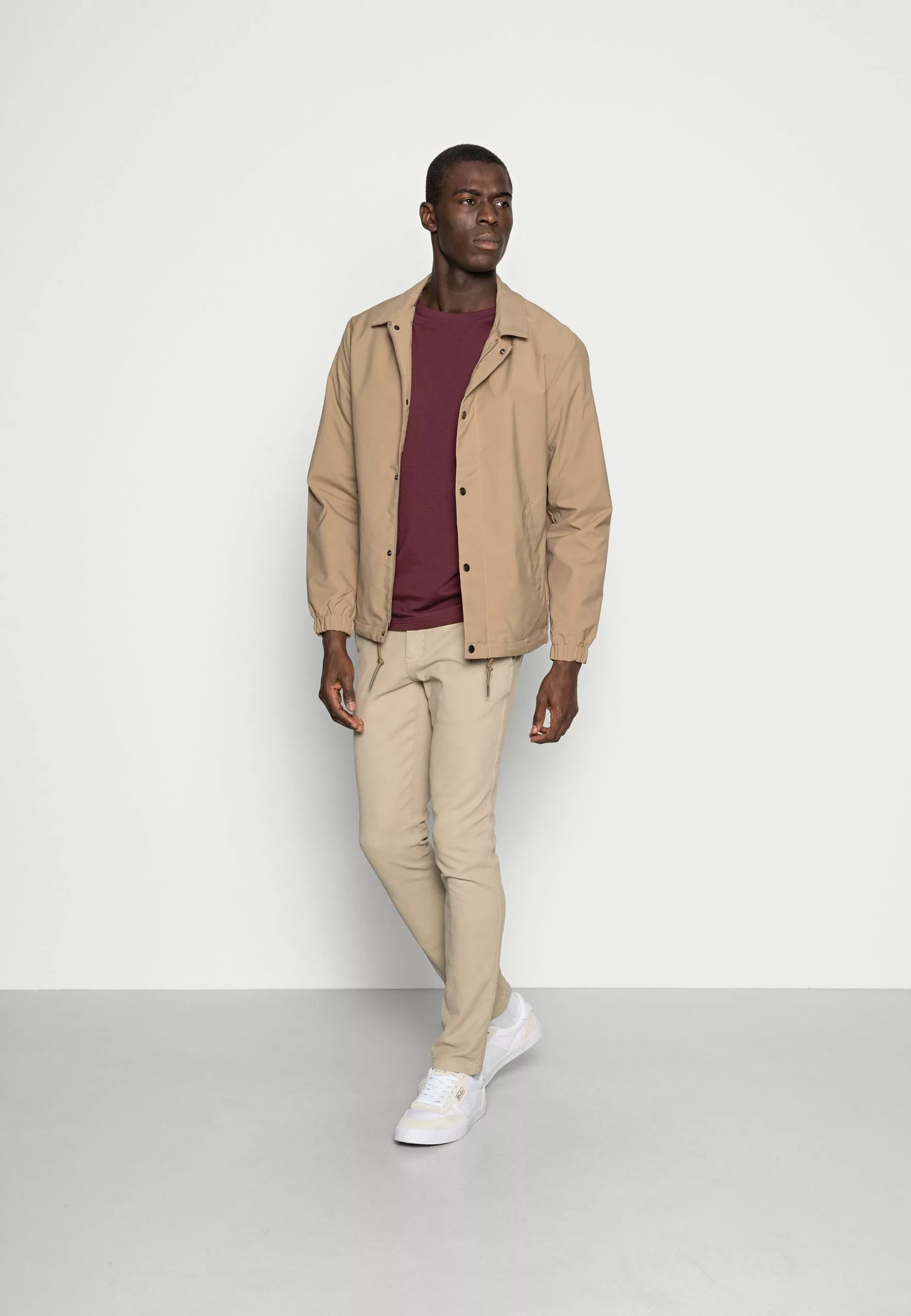 Pier One 2 Pack - Basic T-Shirt - Bordeaux 1 Pier One 2 Pack - Basic T-Shirt - Bordeaux