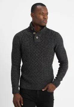 Pier One Jumper - Mottled Dark Grey