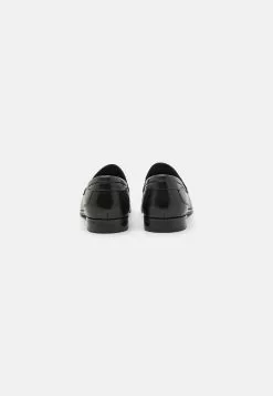 Pier One Leather - Slip-Ons - Black -Pier One Shop 0ecc0d3e59a842e8bb112669a195c275
