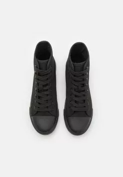 Pier One Unisex - High-Top Trainers - Black -Pier One Shop 13f50672a29e4c08a3fbaf05e06cbe4f