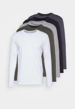 Pier One 5 Pack - Long Sleeved Top - Black/White/Olive -Pier One Shop 1811e4e1633c4594abae2f43c4e4d170