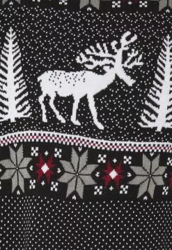 Pier One Wintery Christmas Jumper- Jumper - Black -Pier One Shop 19b4f5f8cc11462394392012199e9096