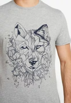 Pier One Print T-Shirt - Mottled Grey -Pier One Shop 19bac3e87c214150932db03a2c67e58e