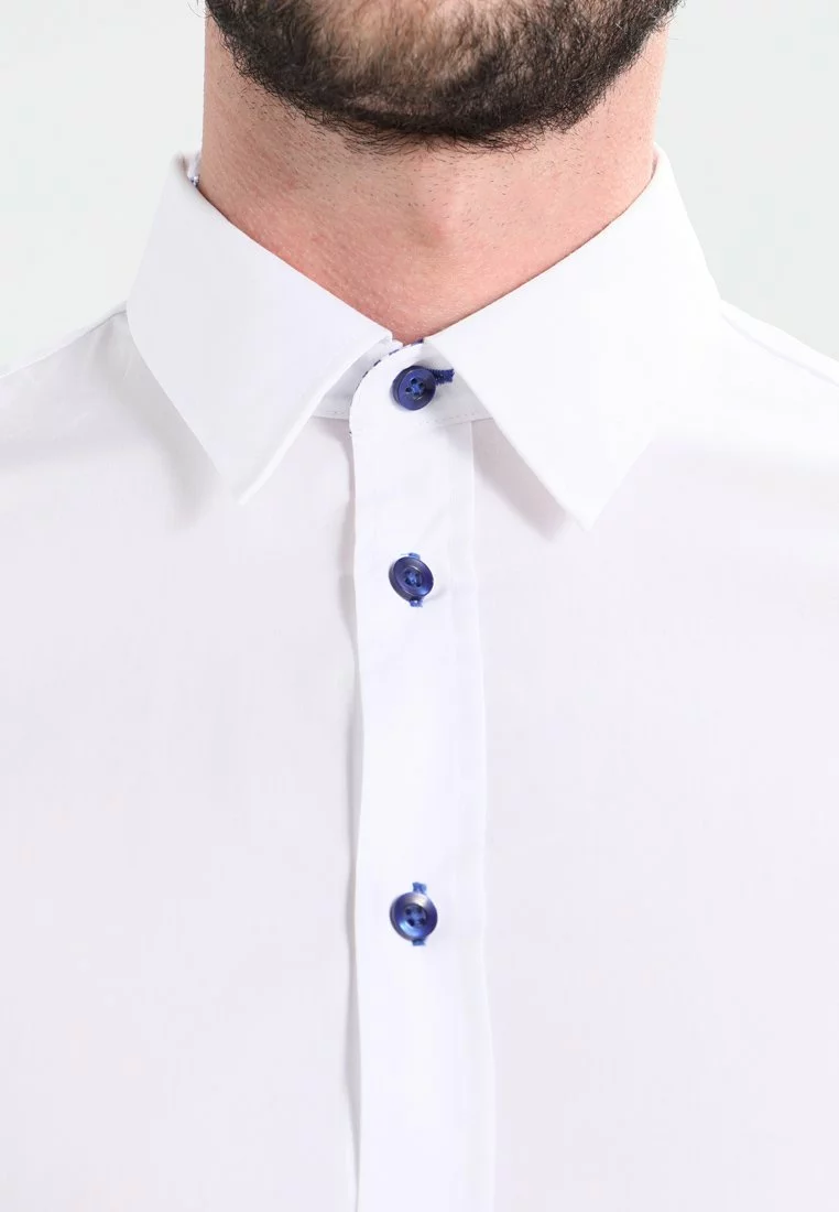 Pier One Shirt - White/Blue 4 Pier One Shirt - White/Blue - Image 4