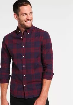 Pier One Shirt - Dark Blue/Bordeaux