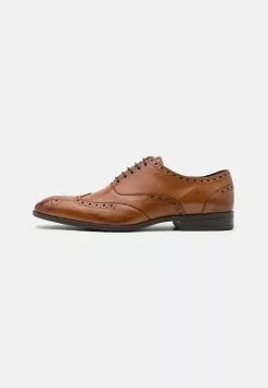 Pier One Leather - Smart Lace-Ups - Cognac