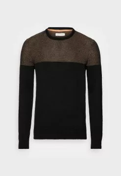 Pier One Jumper - Black/Brown