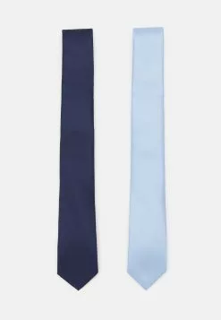 Pier One 2 Pack - Tie - Dark Blue/Light Blue