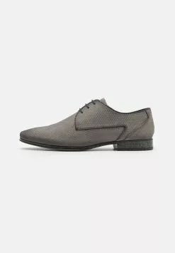 Pier One Leather - Lace-Ups - Dark Grey