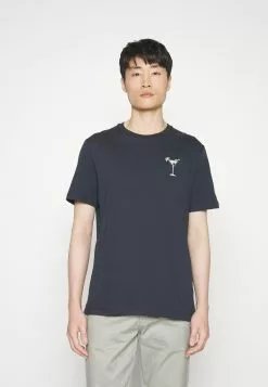 Pier One Cocktail Tee- Print T-Shirt - 503 - Dark Blue