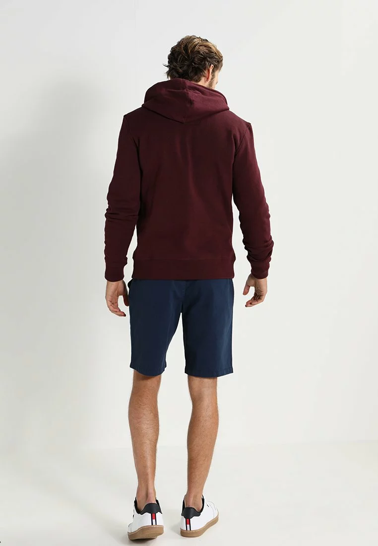 Pier One Zip-Up Sweatshirt - Bordeaux Melange 3 Pier One Zip-Up Sweatshirt - Bordeaux Melange - Image 3