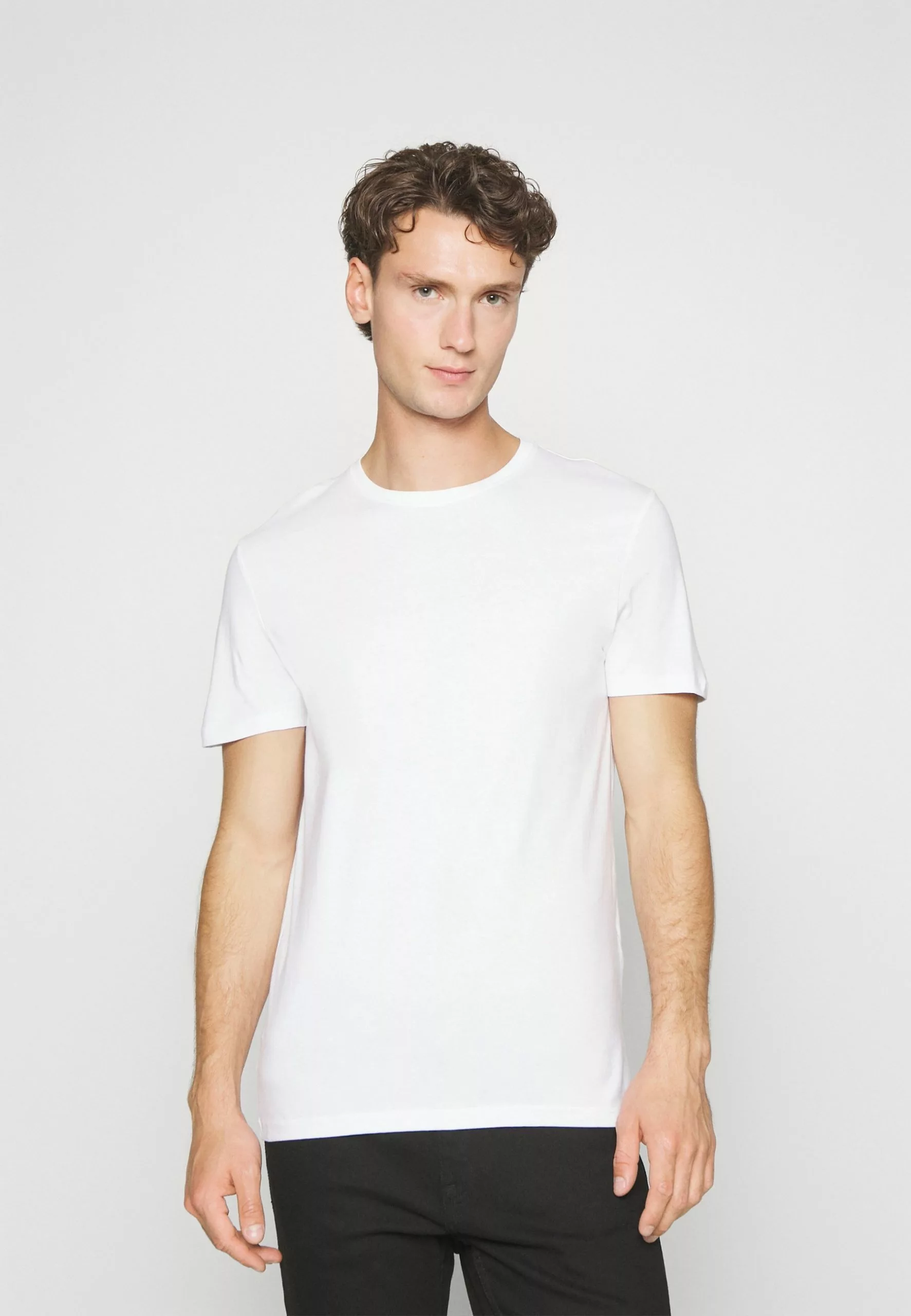 Pier One 5 Pack - Basic T-Shirt - Dark Grey/White/Light Brown 5 Pier One 5 Pack - Basic T-Shirt - Dark Grey/White/Light Brown - Image 5