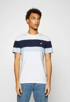 Pier One Print T-Shirt - White/Blue