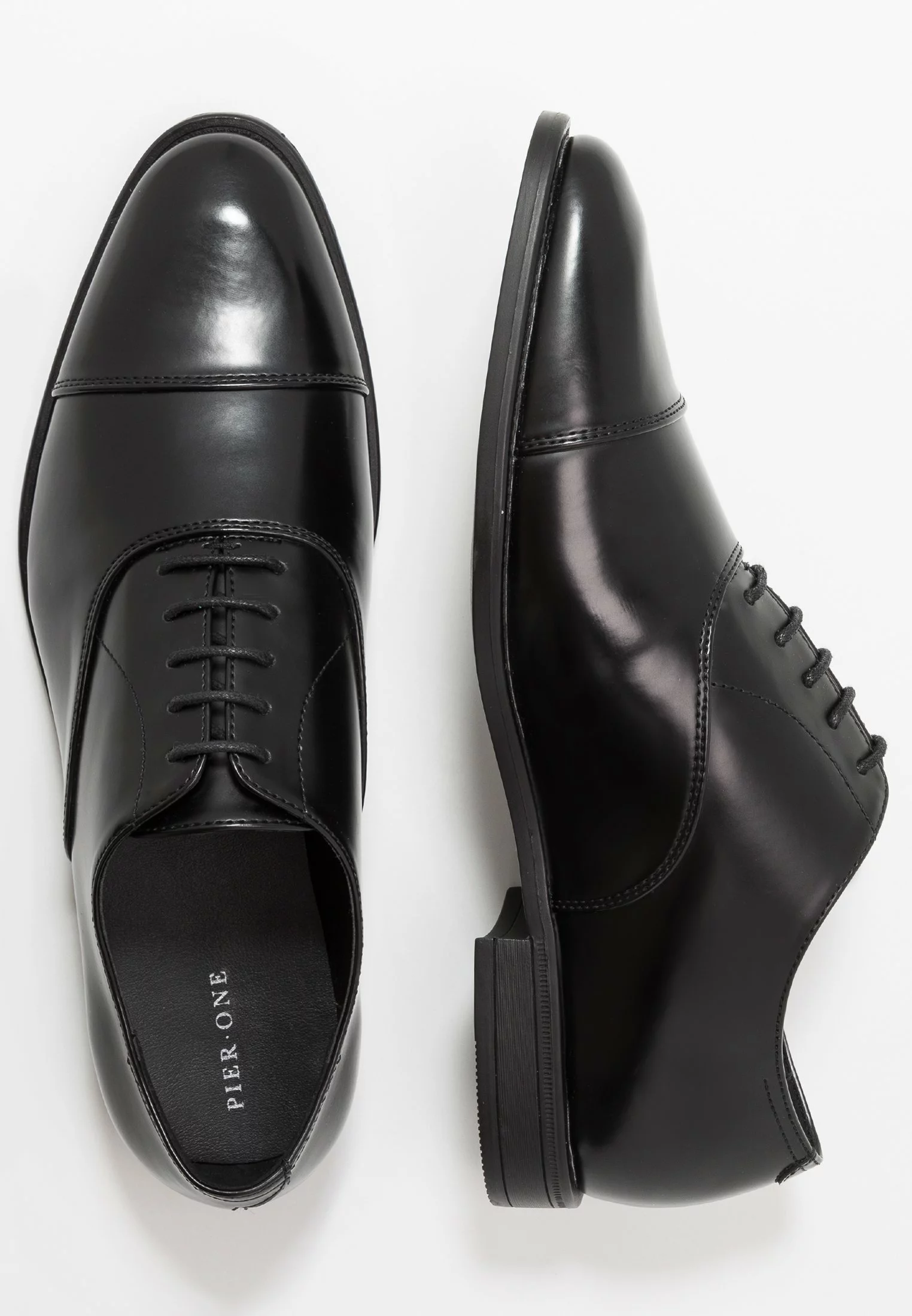 Pier One Smart Lace-Ups - Black 2 Pier One Smart Lace-Ups - Black - Image 2