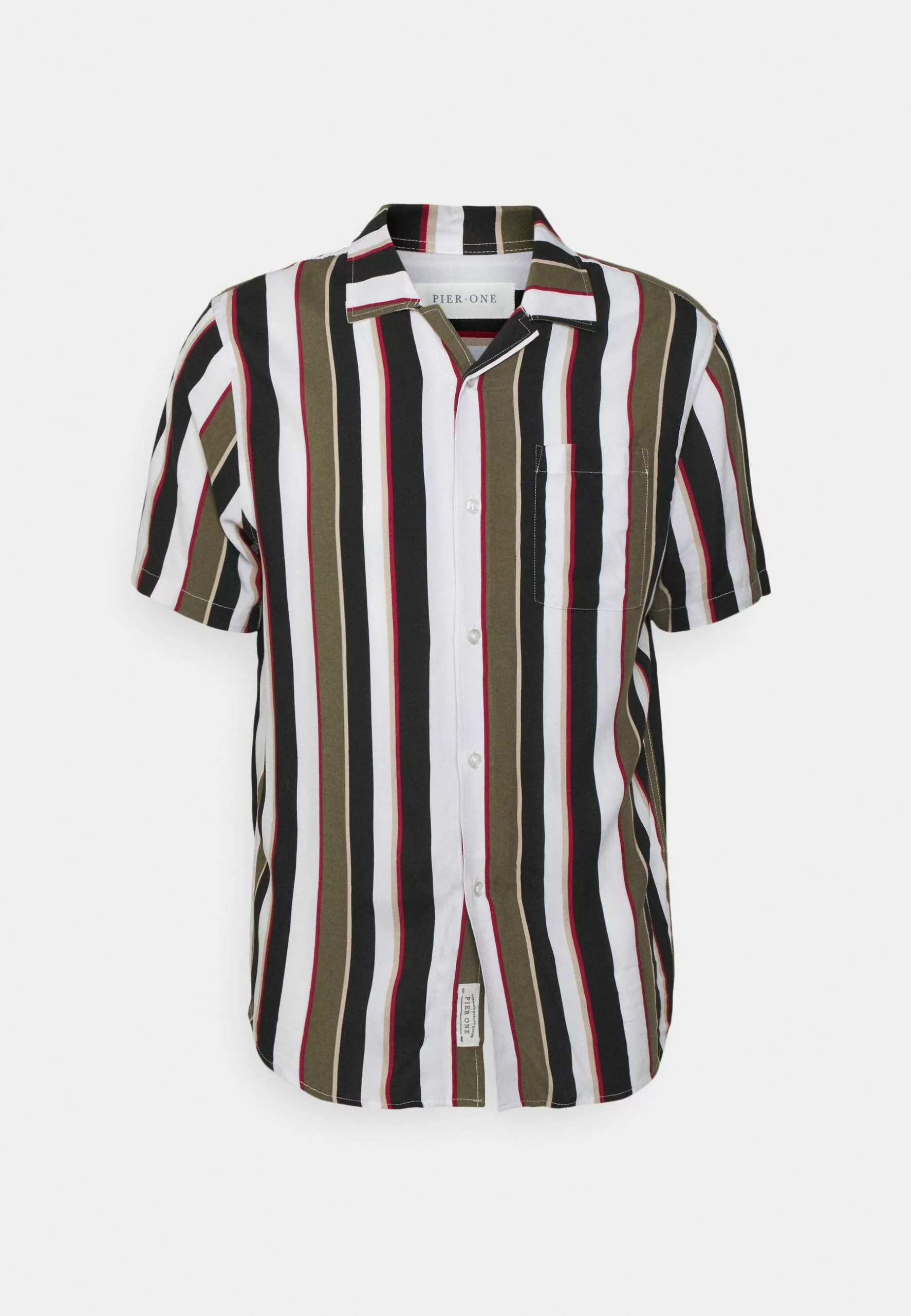 Pier One Shirt - Khaki/Dark Blue 1 Pier One Shirt - Khaki/Dark Blue