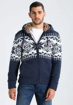 Pier One Cardigan - Blue Melange