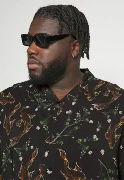 Pier One Asian Print Resort - Shirt -Black -Pier One Shop 666a2720beb548beb94f440457a8daa5