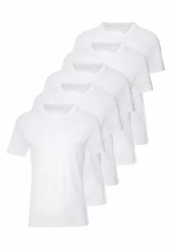 Pier One 5 Pack - Basic T-Shirt - White