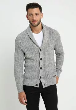 Pier One Cardigan - Mottled Dark Grey