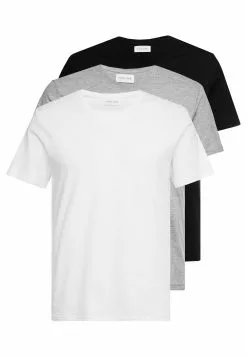 Pier One 3 Pack- Basic T-Shirt - White/Black/Light Grey -Pier One Shop 6bfa49ac23d34d11869dc6bfe2e89626