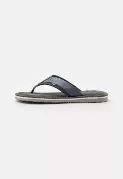 Pier One Leather - T-Bar Sandals - Blue