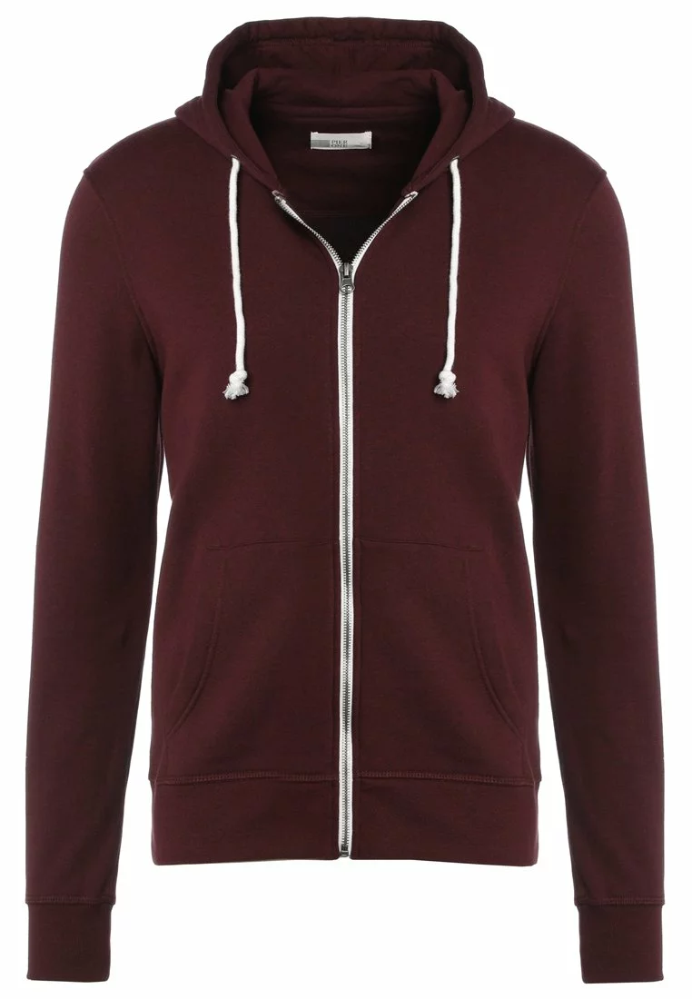 Pier One Zip-Up Sweatshirt - Bordeaux Melange 6 Pier One Zip-Up Sweatshirt - Bordeaux Melange - Image 6