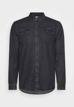 Pier One Denim - Shirt - Black