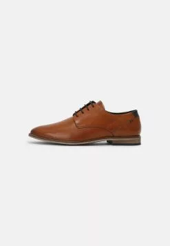 Pier One Leather - Smart Lace-Ups - Cognac