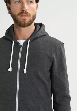 Pier One Zip-Up Sweatshirt - Black Melange -Pier One Shop 7bfd95dd1dd7495ba4fa1abbb6fb734c