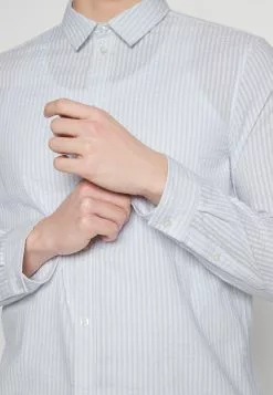 Pier One Shirt - White/Light Blue -Pier One Shop 7db8d1883bbd4a878f5fffbc50a8b01e