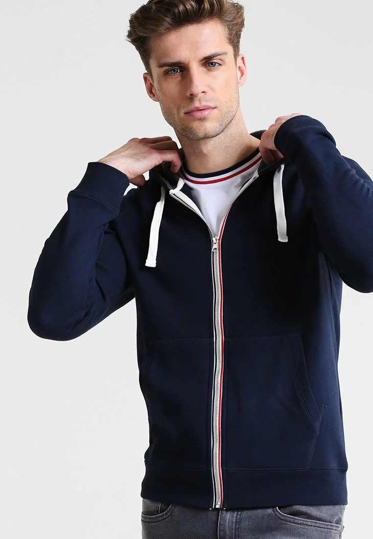 Pier One Zip-Up Sweatshirt - Navy 1 Pier One Zip-Up Sweatshirt - Navy