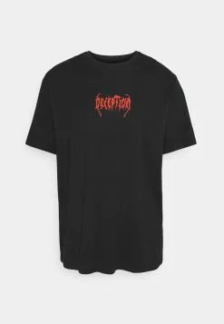 Pier One Print T-Shirt - Black