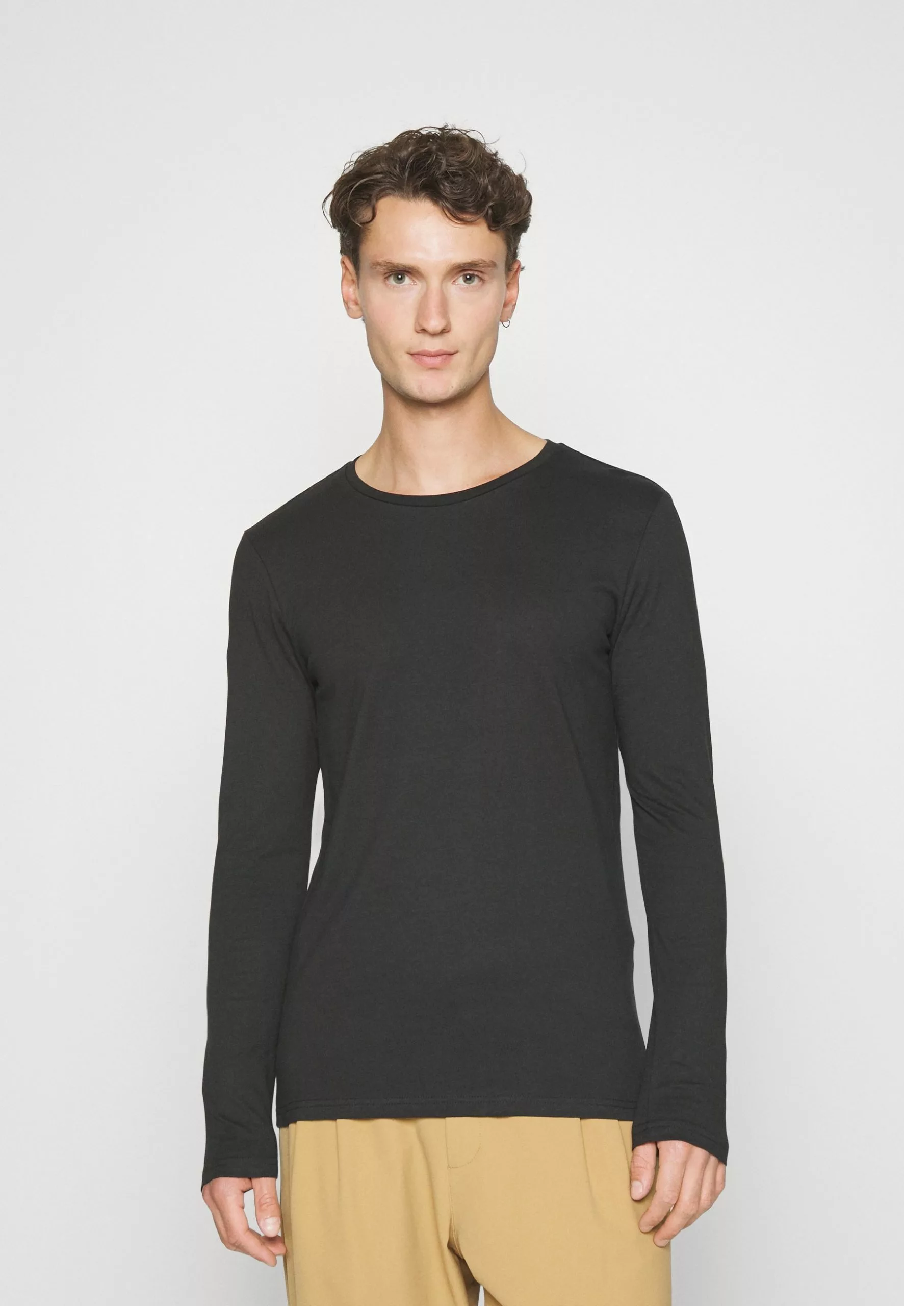 Pier One 2 Pack - Long Sleeved Top - Black/Mottled Dark Grey 4 Pier One 2 Pack - Long Sleeved Top - Black/Mottled Dark Grey - Image 4