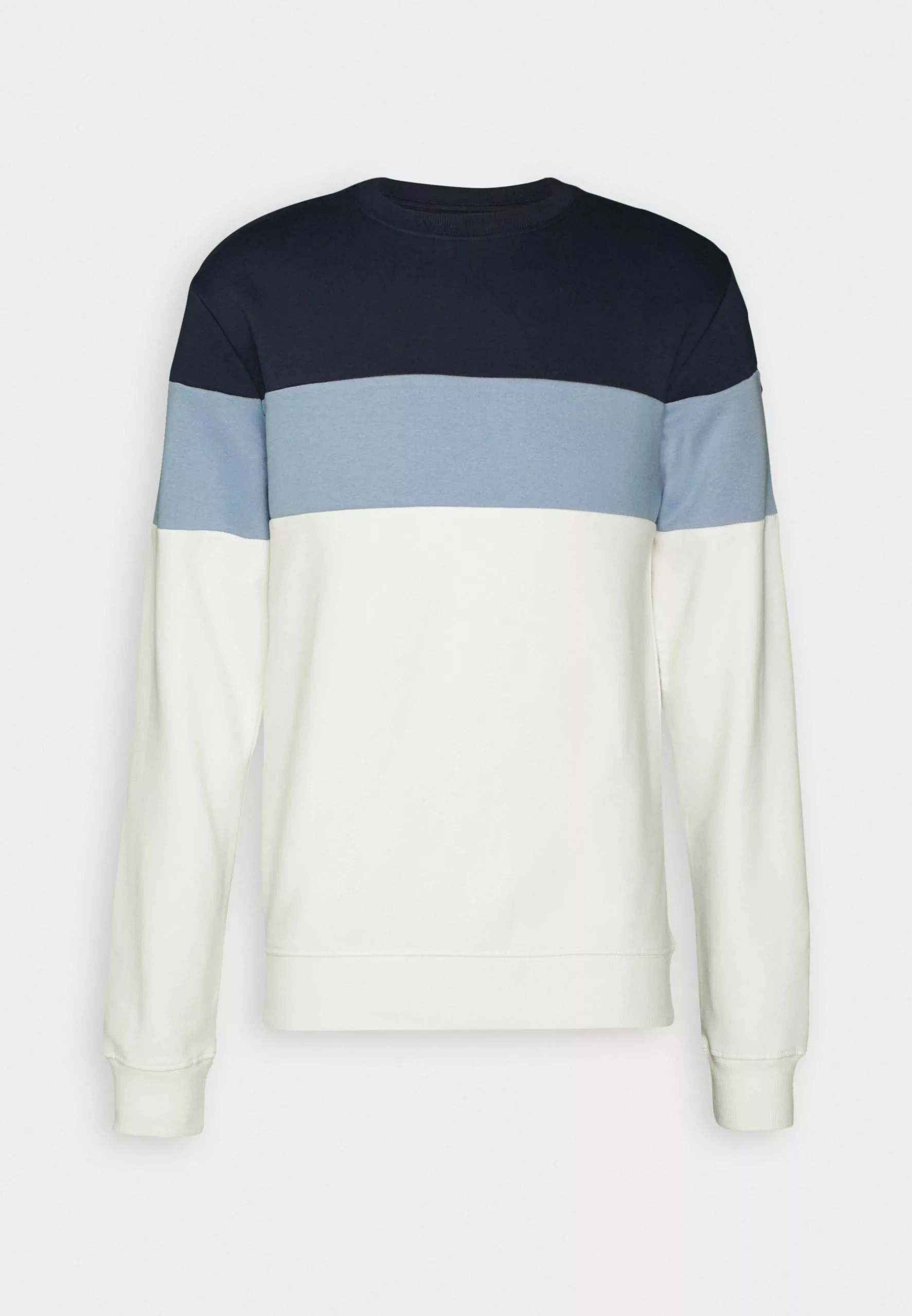Pier One Sweatshirt - Blue/Off-White/Grey 4 Pier One Sweatshirt - Blue/Off-White/Grey - Image 4