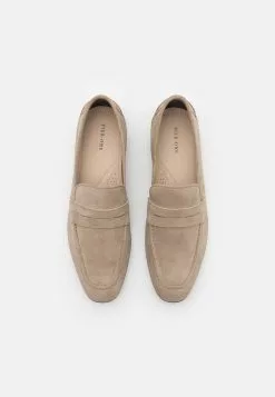 Pier One Leather - Slip-Ons - Beige -Pier One Shop 84f2945ad6494bcca476e84f32b06a35