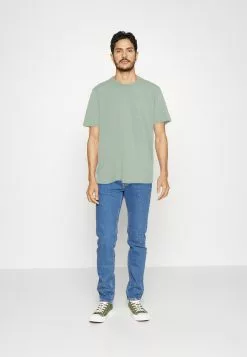 Pier One 5 Pack - Basic T-Shirt - Mint/Off-White/Khaki