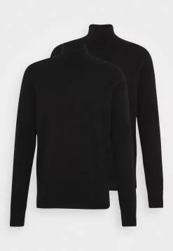 Pier One 2 Pack - Basic Turtleneck - Jumper - Black -Pier One Shop 8734a667699e468ebb89189aafa90312
