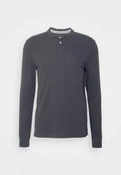 Pier One Polo Shirt - Dark Grey Melange