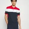 Pier One Polo Shirt - Red/White/Dark Blue