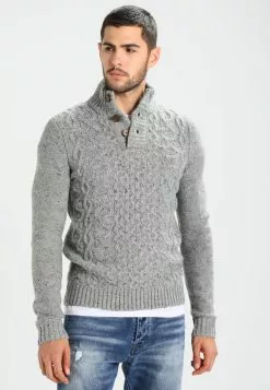 Pier One Jumper - Mottled Grey