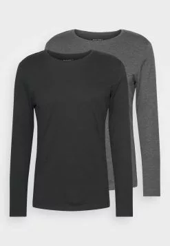 Pier One 2 Pack - Long Sleeved Top - Black/Mottled Dark Grey 12 Pier One 2 Pack - Long Sleeved Top - Black/Mottled Dark Grey -Pier One Shop 9772b16a1f79408499510e80b90c51d3