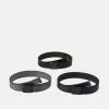 Pier One Unisex 3 Pack - Belt - Black/Dark Blue/Grey