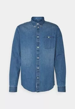 Pier One Denim Shirt - Shirt - Blue Denim