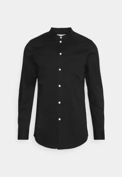 Pier One Muscle Fit Stand- Shirt - Black 13 Pier One Muscle Fit Stand- Shirt - Black -Pier One Shop 9c20ce499c8f456faf4891344bfd81dd