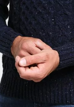 Pier One Jumper - Mottled Dark Blue -Pier One Shop a048db5e31ba4f3589df0abe92fd4cb7