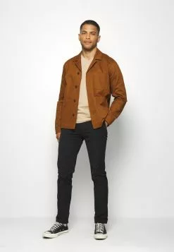 Pier One 3 Pack - Basic T-Shirt - Khaki/Tan/Dark Blue